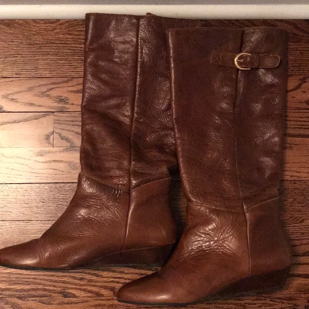 Steve Madden Intyce boots 8.5M cognac